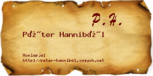 Péter Hannibál névjegykártya